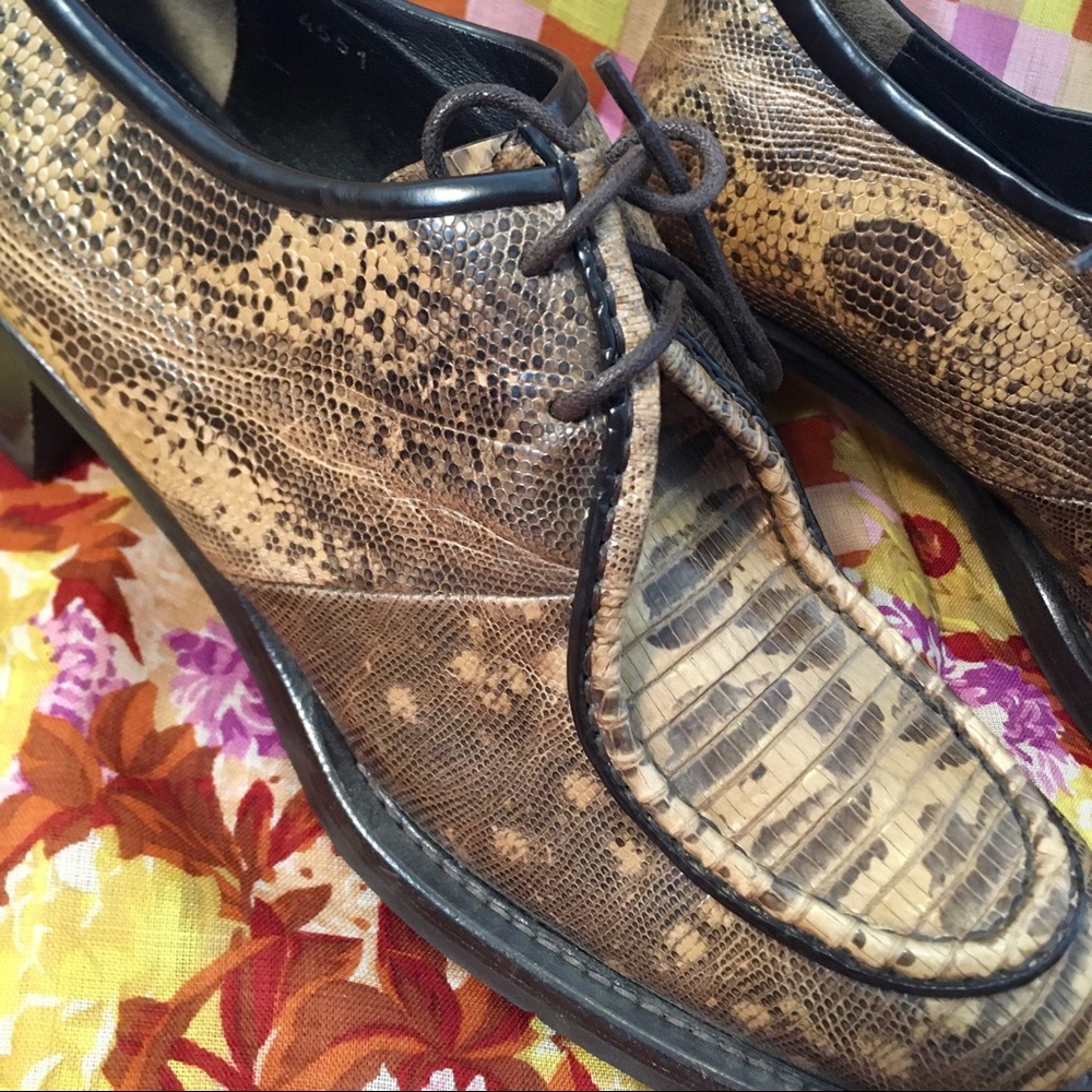 Prada Reptile Lace Ups - Picture 2 of 5